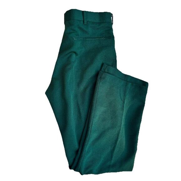 Vintage Roebucks‎ Sears Regular Fit Perma Prest Pants Men's Pants Green 33x28.5 - Picture 2 of 13